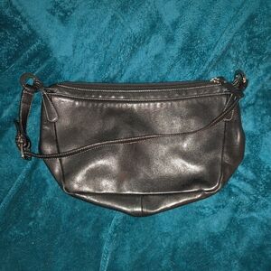 Ann Taylor Black Leather Purse